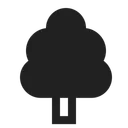 Free Arbol Alto Contraste Icono