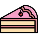 Free Cake Piece Topping Icon