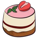 Free Birthday Cake Strawberry Cake Sweet Icon