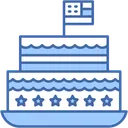 Free Cake Sweet Independence Day Icon