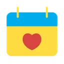 Free Valentines Day Lovers Day Calender Icon