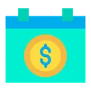 Free Dollar Calendar Money Planning Money Schedule Icon