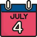 Free Calendar Usa Th Of July Icon