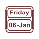 Free Calendar January Jan Icon