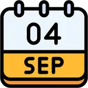 Free Calendar September Four Icon