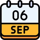 Free Calendar September Six Icon
