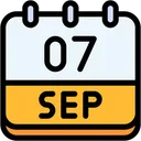 Free Calendar September Seven Icon
