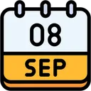 Free Calendar September Eight Icon