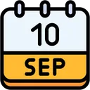 Free Calendar September Ten Icon