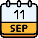 Free Calendar September Eleven Icon