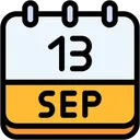 Free Calendar September Thirteen Icon