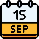 Free Calendar September Fifteen Icon