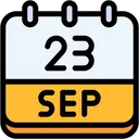 Free Calendar September Twenty Three Icon