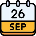 Free Calendar September Twenty Six Symbol