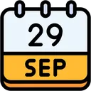 Free Calendar September Twenty Nine Icon