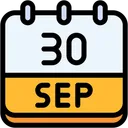 Free Calendar September Thirty Icon