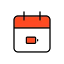 Free Calendar Battery Day  Icon