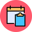 Free Calendar Clipboard Calendar Clipboard Icon