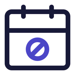 Free Calendar, disable, block, delete, remove  Icon