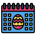 Free Calendar Easter Date Icon