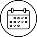 Free Calendar Metting Schedule Icon