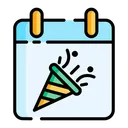 Free Calendar Date Party Icon