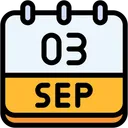 Free Calendar September Three Icon