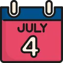 Free Calendar Usa Th Of July Icon