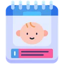 Free Calendar Baby Born Date Symbol