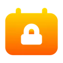 Free Calendar Locked  Icon