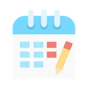 Free Calendar Note  Icon