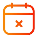 Free Calendar Remove Schedule Date Icon