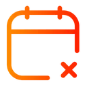 Free Calendar Remove Schedule Date Icon