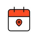 Free Calendar Visit Location Icon