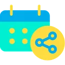 Free Compartir calendario  Icono