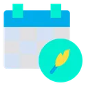 Free Pluma Calendario Planificador Icono