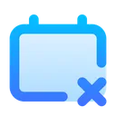 Free Eliminar calendario  Icono
