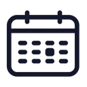 Free Calendario Fecha Horario Icono