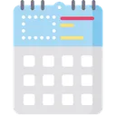 Free Calender Date Printing On Calendar Icon