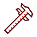 Free Caliper Tool Vernier Icon