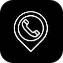 Free Place Location Telephone Icon