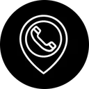 Free Place Location Telephone Icon