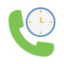Free Calling Timer Phone Time Call Time Icon