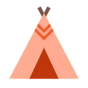 Free Camp Indians Picnic Icon