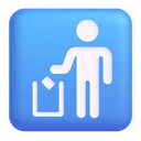Free En Papelera Senal Icono