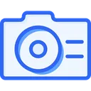 Free Camera Blue Lineal Miscellaneous Life Style Icon