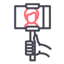 Free Selfie Phone Stick Icon