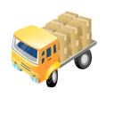 Free Camion Mensajeria Equipaje Icono