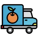 Free Camión de reparto de frutas  Icono