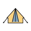 Free Camp Tent House Icon